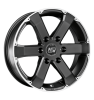 MSW 46 Matt Black Polished Wheel Img 1