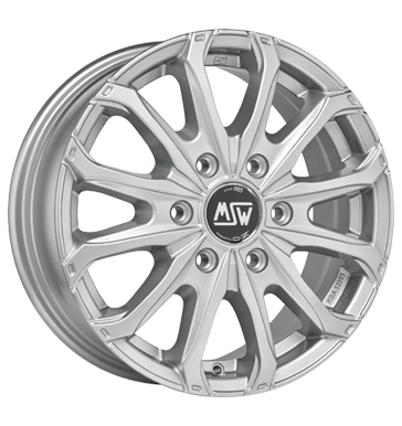 MSW 48 Van 6L Full Silver Alloy Wheel Product Image #1