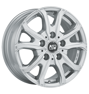 MSW 48 Van Full Silver Alloy Wheel Product Image #1