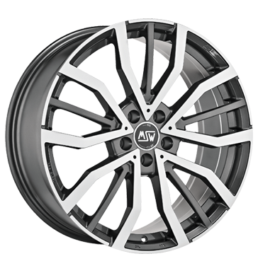 MSW 49 Gloss Gun Metal Polished Alloy Wheel Product Image #1