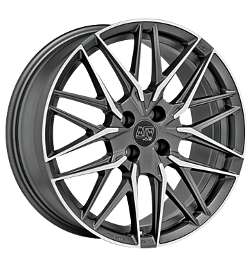 MSW 50/4 Gunmetal Polished Alloy Wheel Product Image #1