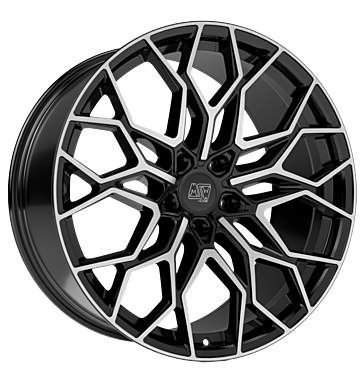 MSW 51 Gloss Black Full Polished Alloy Wheel Product Image #1