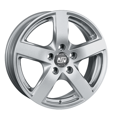 MSW 55 Full Silver Alloy Wheel Product Image #1
