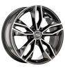 MSW 71 Gloss Dark Grey Full Polished Wheel Img 1