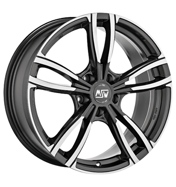 MSW 73 Gloss Dark Grey Full Polished Alloy Wheel Product Image #1