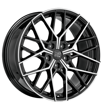 MSW 74 Gloss Black Full Polished Alloy Wheel Product Image #1