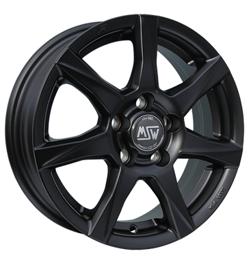 MSW 77 Matt Black Alloy Wheel Product Image #1