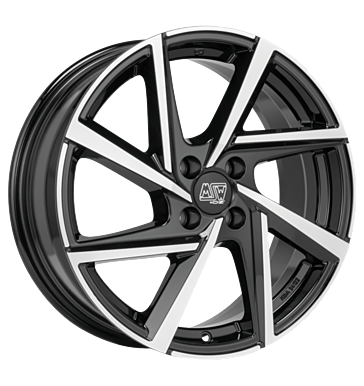 MSW 80/4 Gloss Black Full Polish Alloy Wheel Product Image #1