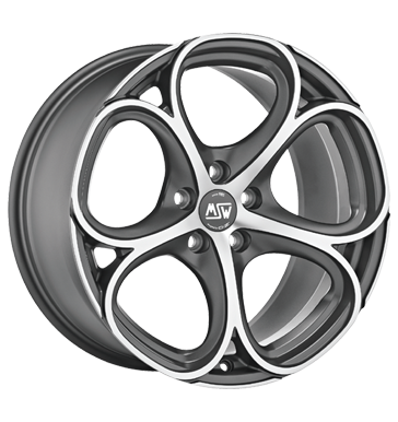 MSW 82 Gunmetal Polished Alloy Wheel Product Image #1