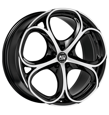 MSW 82 Gloss Black Full Polished Alloy Wheel Product Image #1