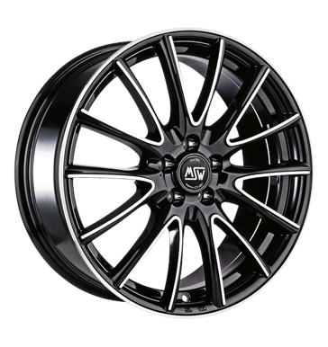 MSW 86 Black Polished Alloy Wheel Product Image #1