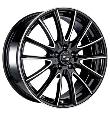 MSW 86 Gloss Black Full Polished Alloy Wheel Product Image #1