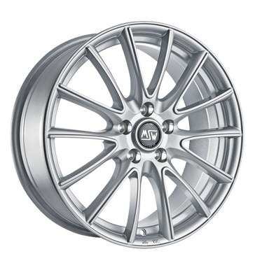 MSW 86 Full Silver Alloy Wheel Product Image #1