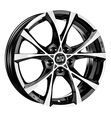 MSW Cross Over Black Polished Alloy Wheel Product Image #1