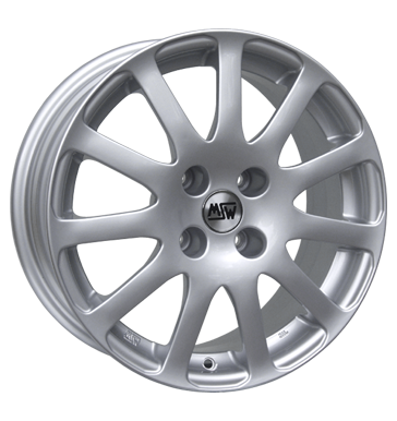 MSW MO3 Silver Painted Alloy Wheel Product Image #1