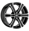 MSW Sahara 6 Gloss Black Full Polish Wheel Img 1
