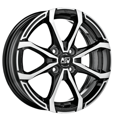 MSW X4 Gloss Black Full Polished Alloy Wheel Product Image #1