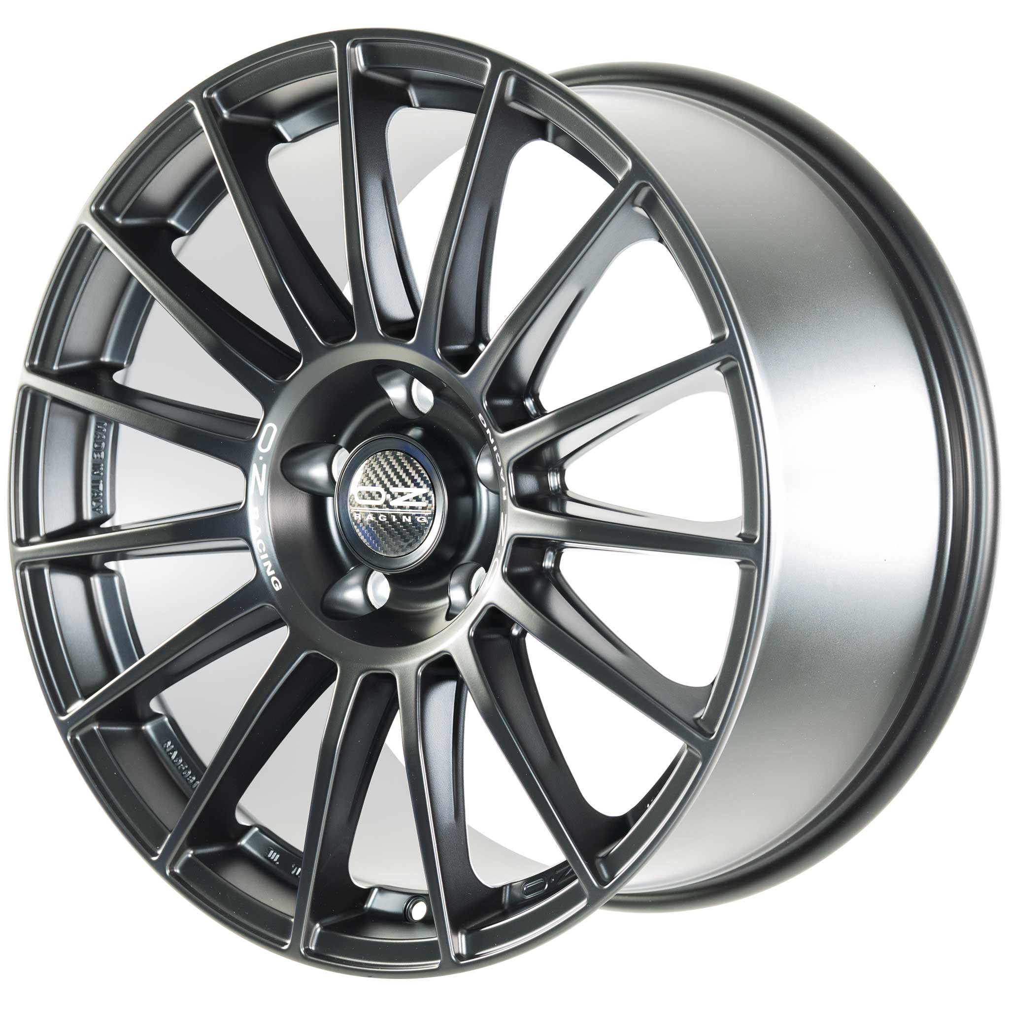 OZ Racing Superturismo Dakar Matt Black with Silver Writing Alloy Wheel Product Image #3