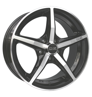 OZ Racing Canova Black Polished Alloy Wheel Product Image #1