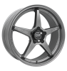 OZ Racing Crono Matt Graphite Silver Wheel Img 1