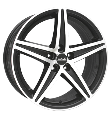 OZ Racing Energy Matt Black Painted Rim Lip Polished Alloy Wheel Product Image #1
