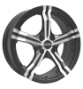 OZ Racing Power Matt Black Painted Rim Lip Polished Wheel Img 1