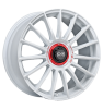 OZ Racing Superturismo Evoluzione WRC white + red lettering Wheel Img 1