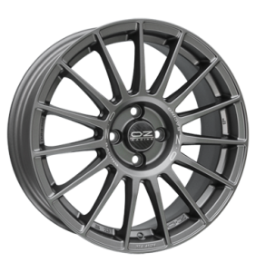 OZ Racing Superturismo LM Matt Graphite with Silver Writing Alloy Wheel for Mazda 2 DY - Sizes 17in