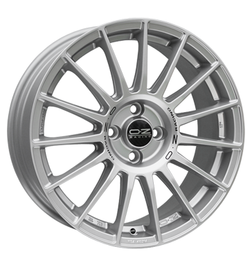 OZ Racing Superturismo LM Matt Race Silver with Black Writing Alloy Wheel Product Image #1