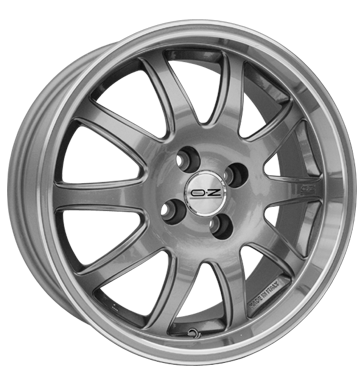 OZ Racing Tribe Evo Silver Rim Lip Polished Alloy Wheel Product Image #1