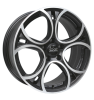 OZ Racing Wave Matt Black Polished Wheel Img 1