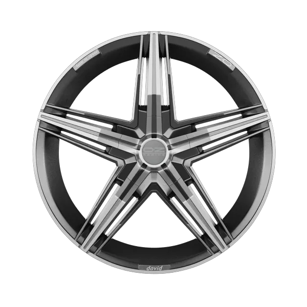 OZ Racing David Matt Graphite Polished Alloy Wheel Product Image #1