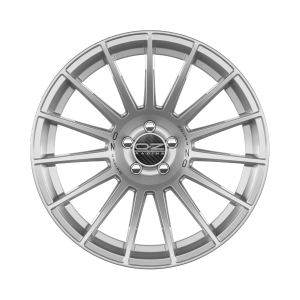OZ Racing Superturismo Dakar Matt Race Silver with Black Writing Alloy Wheel Product Image #1