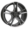 OZ Racing Adrenalina Matt Black Painted Rim Lip Polished Wheel Img 1