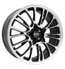 OZ Racing Botticelli Monoblock Matt Black Painted Rim Lip Polished Wheel Img 1