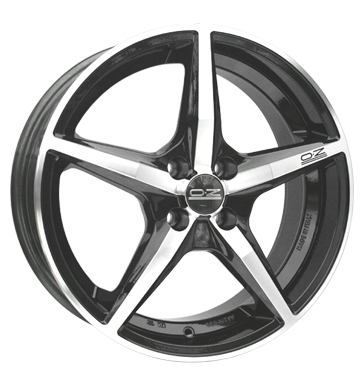 OZ Racing Canova Black Polished Alloy Wheel Product Image #1