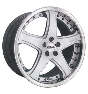 OZ Racing Canyon 2 Patent Lip Metal Silver Alloy Wheel Product Image #1