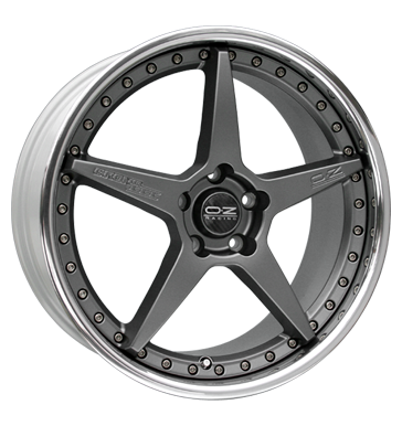 OZ Racing Crono III Matt Graphite Silver Alloy Wheel Product Image #1