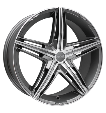 OZ Racing David Matt Graphite Polished Alloy Wheel Product Image #2