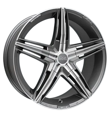 OZ Racing David Matt Graphite Polished Alloy Wheel Product Image #2