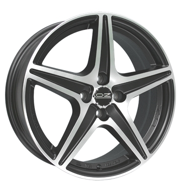 OZ Racing Energy Matt Black Painted Rim Lip Polished Alloy Wheel Product Image #1