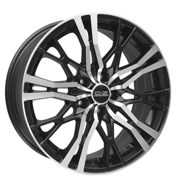OZ Racing Force Matt Black Polished Alloy Wheel Product Image #1