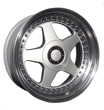 OZ Racing Futura Silver Rim Lip Polished Alloy Wheel Product Image #1