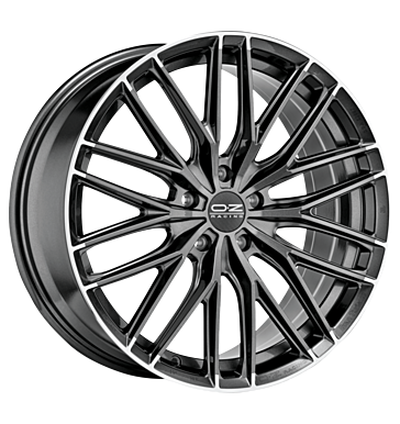 OZ Racing Gran Turismo HLT Star Graphite Diamond Cut Alloy Wheel Product Image #1