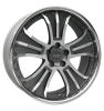 OZ Racing Granturismo Matt Graphite Silver Rim Lip Wheel Img 1