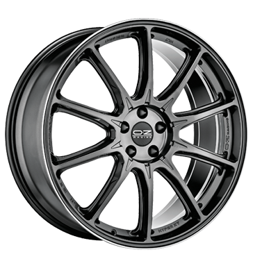 OZ Racing Hyper XT HLT Star Graphite Diamond Lip Alloy Wheel Product Image #1