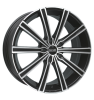 OZ Racing Lounge 10 Matt Black Polished Wheel Img 1