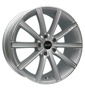 19" OZ Racing Lounge 10 Metallic Silver Polished alloy wheel