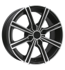 OZ Racing Lounge 8 Matt Black Polished Wheel Img 1