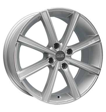OZ Racing Lounge 8 Metallic Silver Polished Alloy Wheel Product Image #1